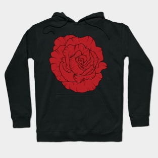 Cute Red Flower Hoodie